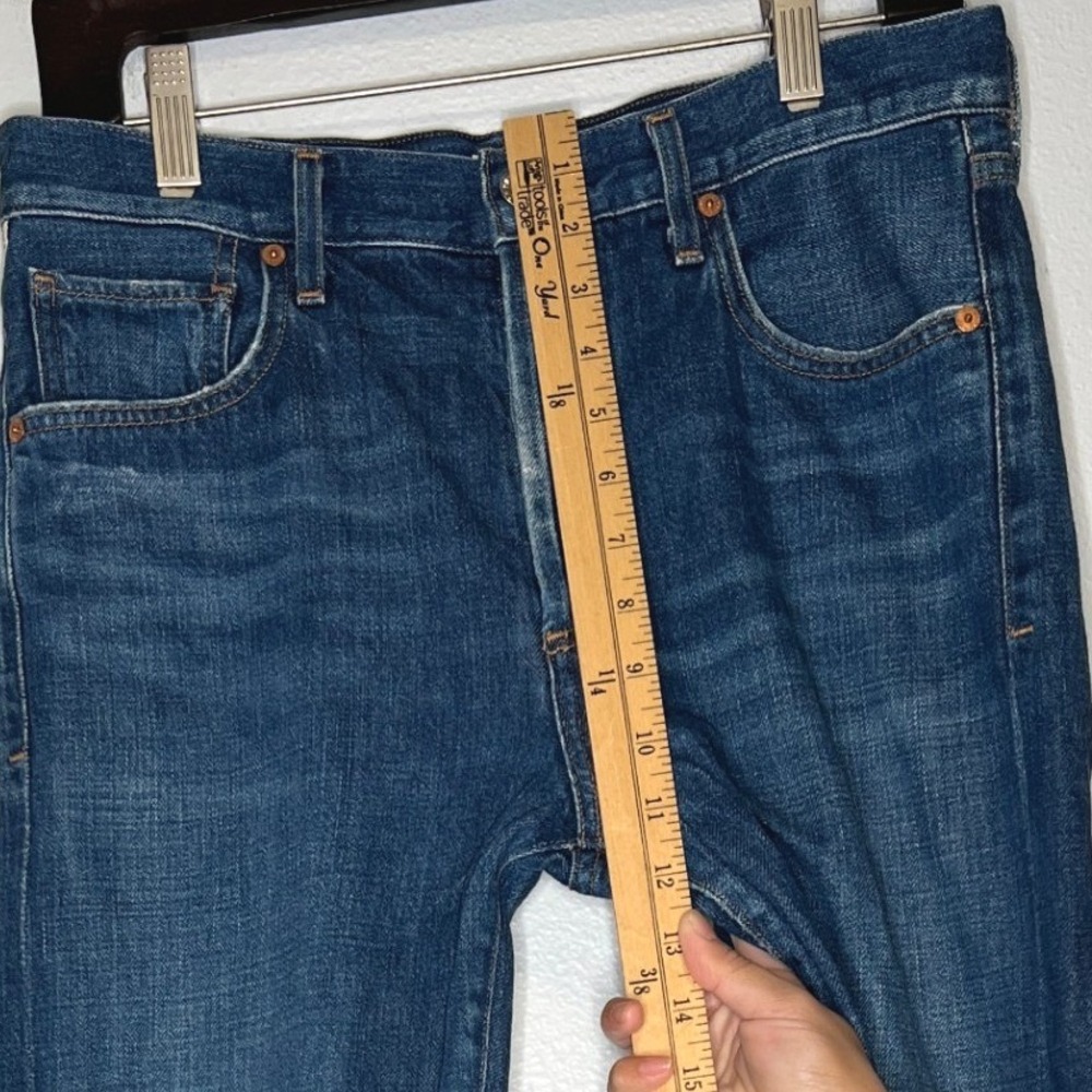 Citizens of Humanity Liya Jeans 30 Blue Denim Distressed High Rise Slim Straight - Picture 10 of 10